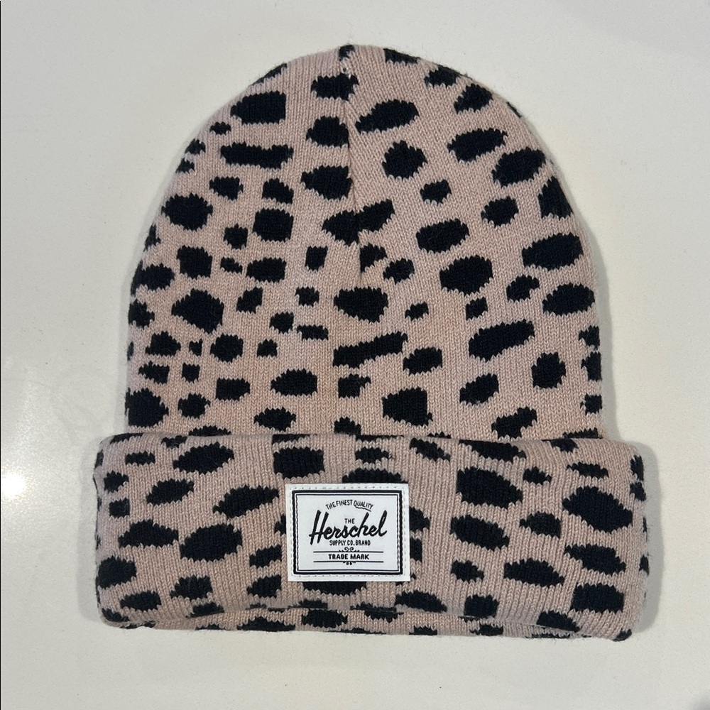 Herschel Supply Company Kids' Animal Print Beanie - Black and Tan